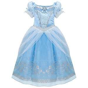   Princess Cinderella Costume Ball Gown Dress 