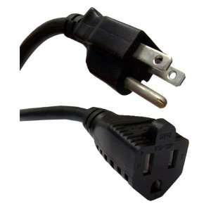   15P to NEMA 5/15R, 16 AWG, Power Extension Cord, 15 ft Electronics