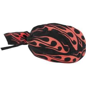   Flame Flydanna Harley Motorcycle Headwear   Red / One Size Fits Most
