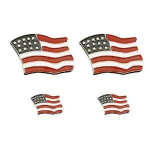   Emblem Logo Pins American Usa Flag All Vest Jacket Automotive