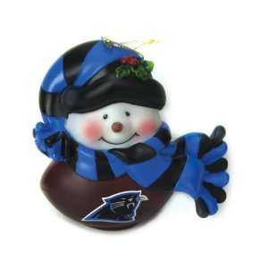  2 NFL Carolina Panthers Musical Light up Snowman Christmas 