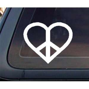  Heart Peace Sign Car Decal / Sticker Automotive