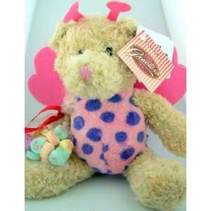 Lady Bug Teddy Bear with Graeters Fine Valentines Day Gift Candy Heart 