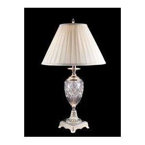   Tiffany GT70413 Harrison Table Lamp, Brushed Nickel and Fabric Shade