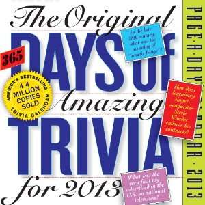 The Original 365 Days of Amazing Trivia 2013 Calendar (Page a Day 