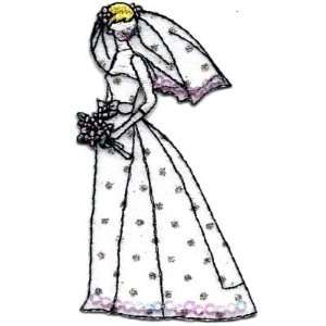   Sequin Trim Dress  Iron On Embroidered Applique/Wedding,Celebrations