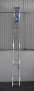   Heavy Duty Aluminum Flat D Rung Extension Ladder, 40 Foot  