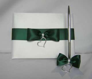 This elegant card box is covered with white satin fabric and decorated 
