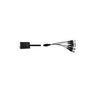  HOSA VIDEO CABLE   RGB VIDEO CABLE, 15 PIN (M) TO 5 BNC 