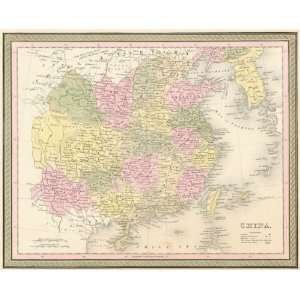  Mitchell 1850 Antique Map of China