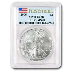  2006 Silver Eagles   MS 70 PCGS First Strike Everything 