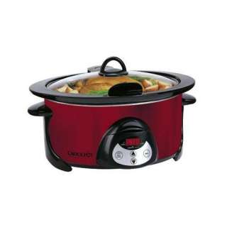 Crock Pot SCVC550H R Red Oval Digital 5.5Qt Slow Cooker 048894028182 