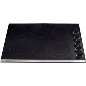   Gallery 30 Inch Black 5 Burner Electric Cooktop FGEC3067MB Appliances