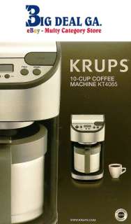 NEW KRUPS 10 Cup Coffee Machine KT4065  