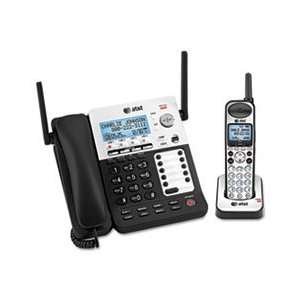   Phone/Ans System, 4 Line, 1 Corded/1 Cordless Handset