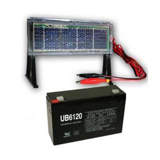 Portable Solar Panel & 6V 12Ah SLA UB6120 Battery Combo  