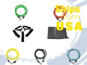   bands 11 pcs Fitness Exercise Latex Tube p90x yoga workout abs  