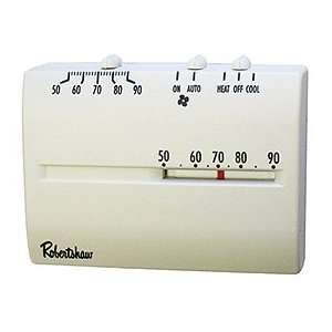   AC 1 Heat / 1 Cool Deluxe Mechanical Thermostat, SPDT (Horizontal