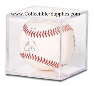 12 BASEBALL BALL SQUARE DISPLAY CUBE CASES w/ No Cradle  