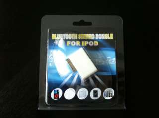 BLUETOOTH A2DP ADAPTER FOR APPLE IPOD CLASSIC IPHONE TOUCH NANO 