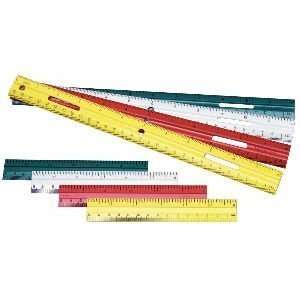  Charles Leonard Plastic Ruler in Clear   12 Inches Office 