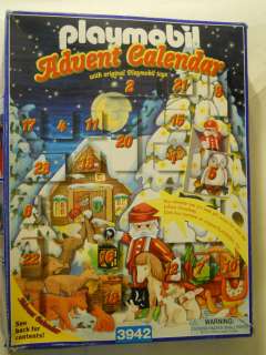 Playmobil 3942 Christmas Advent Calendar 24 Small Boxes w/ toys 2000 