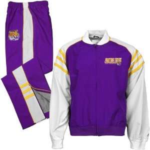  adidas LSU Tigers Purple Youth Two Piece Track Suit 
