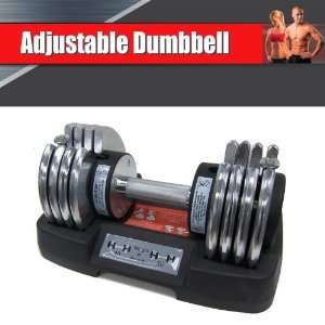  Adjustable Dumbbell   10lbs to 50lbs with Easy Lock 