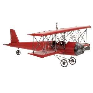   Metal Bi Plane Airplane Model Toy Replica   Red