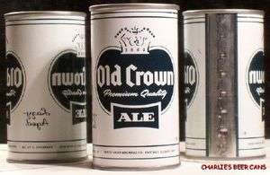OLD CROWN ALE BEER WHITE TEST CAN USBC 237 15 BOOK $100. PETER HAND 