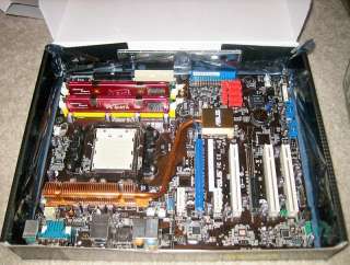Asus M2N E Motherboard AMD AM2 Socket w/ 2 Gigs AData DDR2 Ram  
