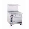 USED JADE RANGE STAINLESS 36IN FLAT GRILL W OVEN / SALAMANDER  