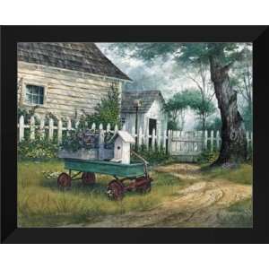   Humphries FRAMED Art 26x32 Antique Wagon 