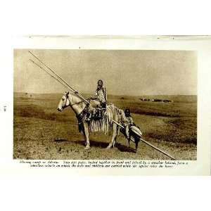  c1920 ALBERTA CANADA TIPI INDIAN SQUAW COLUMBIA TREES 