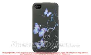 apple iphone 4 4g gen purple butterfly hard case phone cover