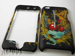 HARD COVER CASE FACEPLATE 4 APPLE ITOUCH IPOD TOUCH 4th GEN 4G WINGED 