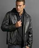    GUESS? Jacket, Zip Front Leather Jacket  