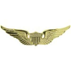  U.S. Army Aviator Pin Gold Plated 2 5/8 Arts, Crafts 
