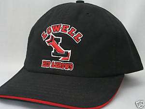 LOWELL RED ARROWS, MICHIGAN   NEW HAT   BLACK  