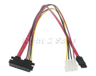 50cm 7+15P SERIAL ATA SATA TO IDE 4P POWER EXTENSION CABLE