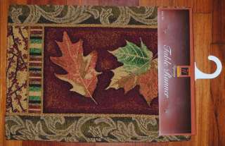 Table Runner~Fall Leaves~Maple~Oak~Berry~Autumn~Harvest Leaf 