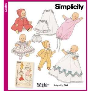  Simplicity 5215 Sew Pattern BABY DOLL CLOTHES 12 22 