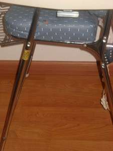 Vintage Graco High Chair Chrome Metal Easy Folds Rare USA Made Nice 