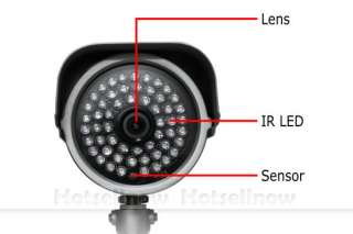 Kare Sharp CCD Outdoor Waterproof IR Color CCTV Camera Wide Angle Lens 