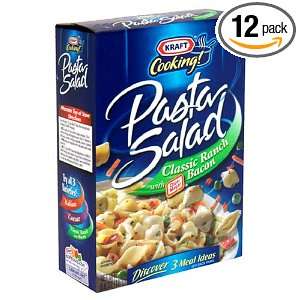 Kraft Pasta Salad, Classic Ranch with Bacon, 6.6 Ounce Boxes (Pack of 