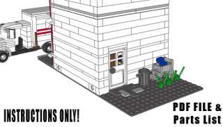 Lego Custom Modular Building Bakery INSTRUCTIONS ONLY  