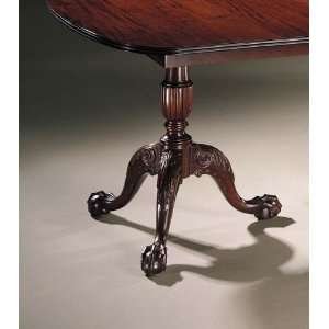  Ball and Claw Triple Pedestal Table