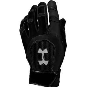 Under Armour Cage III Batting Gloves Blk/Silver  