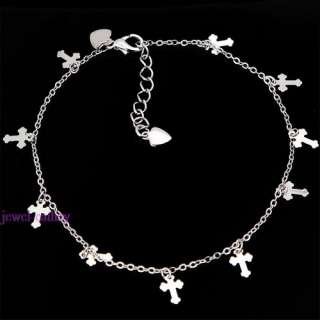fashion cross lucky dangle bead anklet ankle bracelet  
