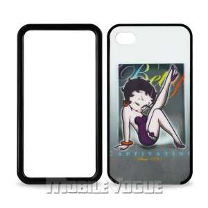 Betty Boop Hard Cover Case for Apple iPhone 4 / 4S AT&T Verizon Black 